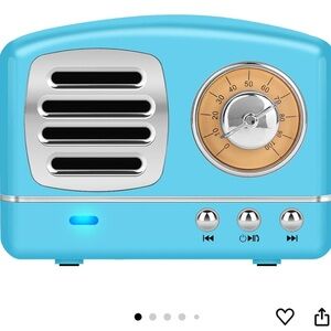 Retro Bluetooth Speaker - Blue